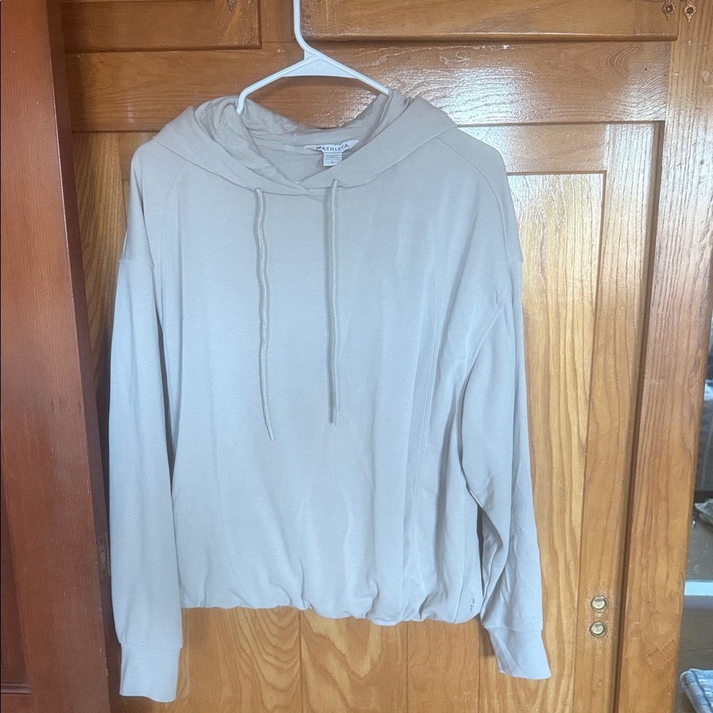 Athleta Light Tan Hooded Sweatshirt